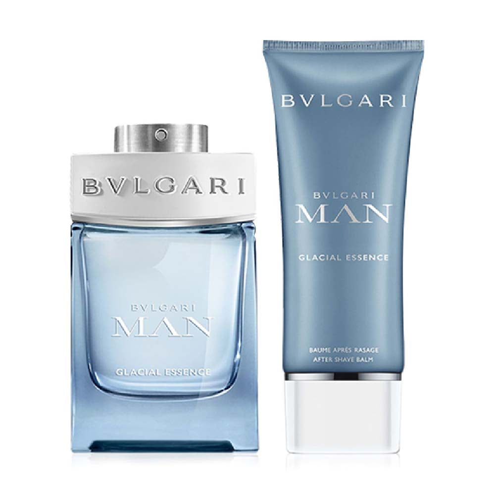 Bvlgari Man Glacial Essence Eau De Parfum Gift Set For Men