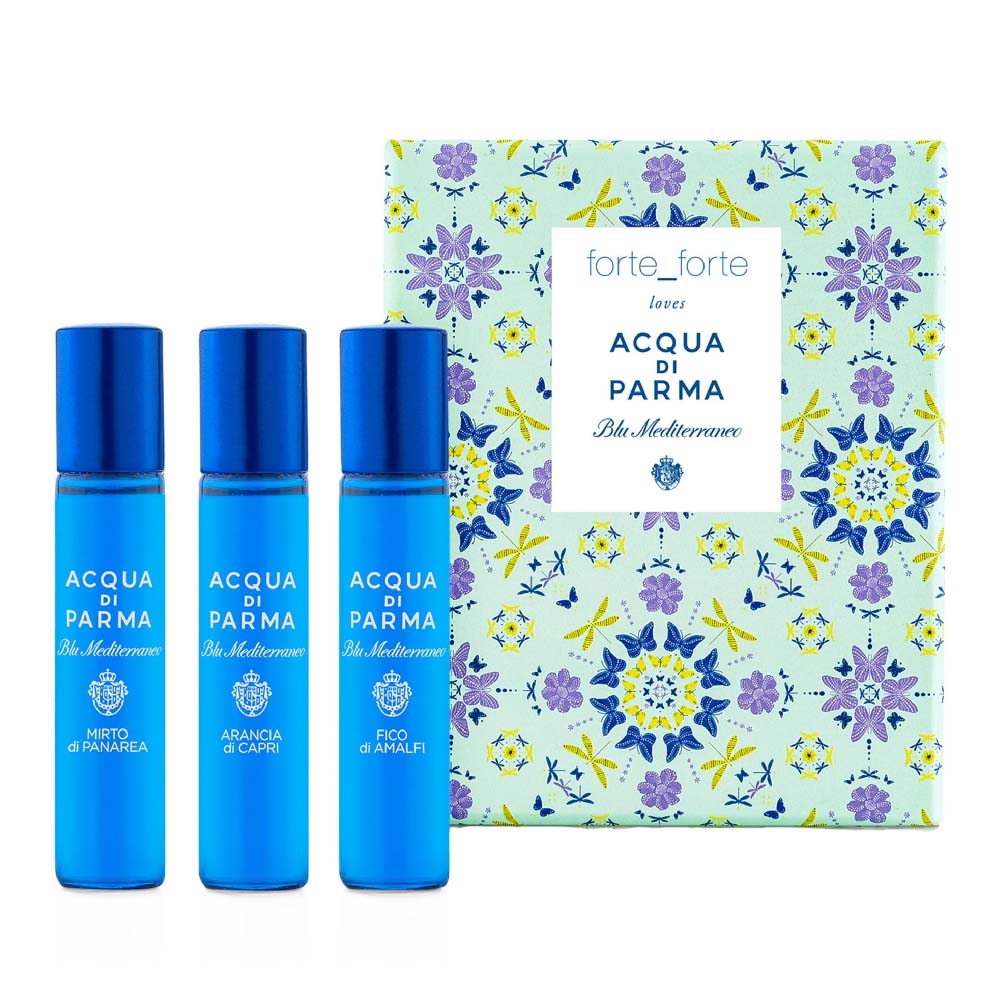 Acqua Di Parma Blu Mediterraneo Forte Forte Loves Eau De Toilette For Unisex 3 X 12ML