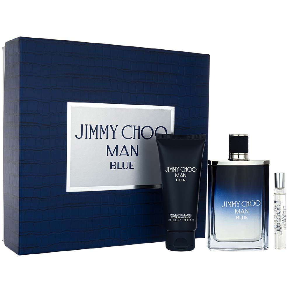 Jimmy Choo Man Blue Eau De Toilette Gift Set For Men