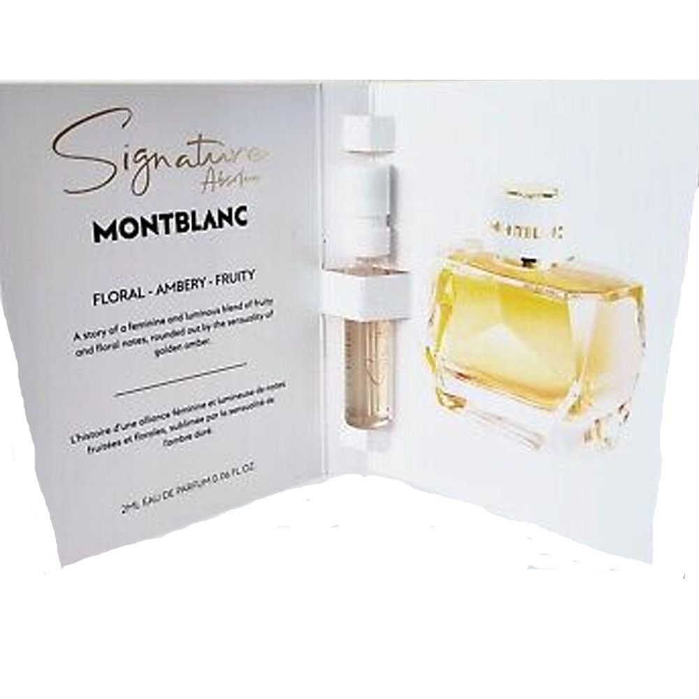 Mont Blanc Signature Absolu Eau De Parfum 2ml Vial