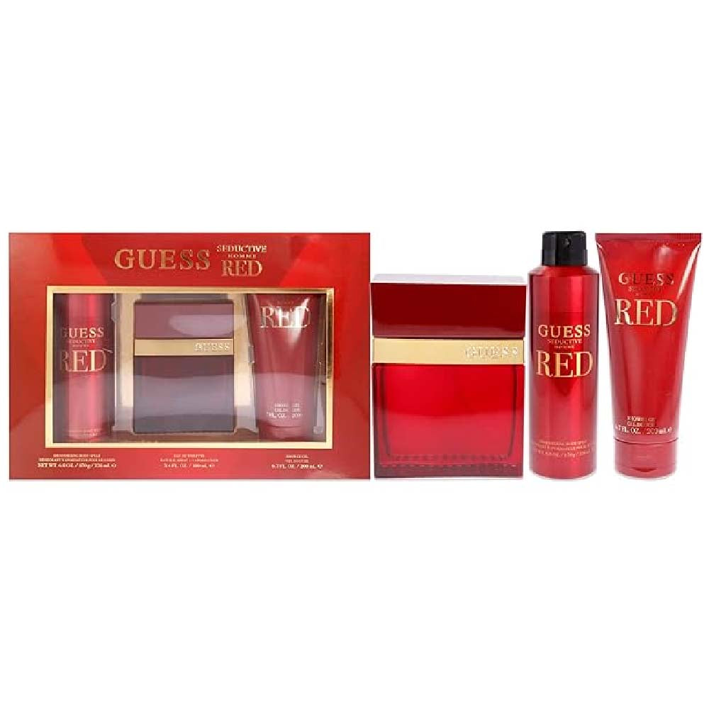 Guess Seductive Red Eau De Toilette Gift Set For Men