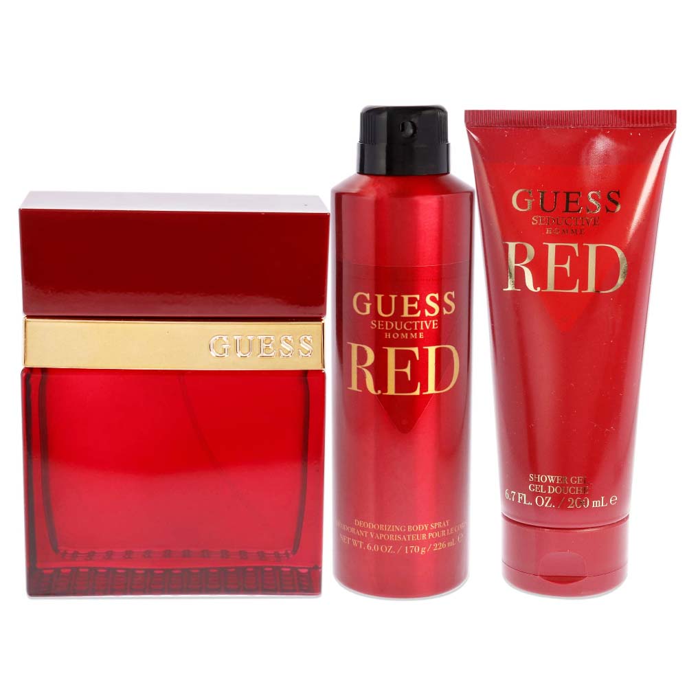 Guess Seductive Red Eau De Toilette Gift Set For Men