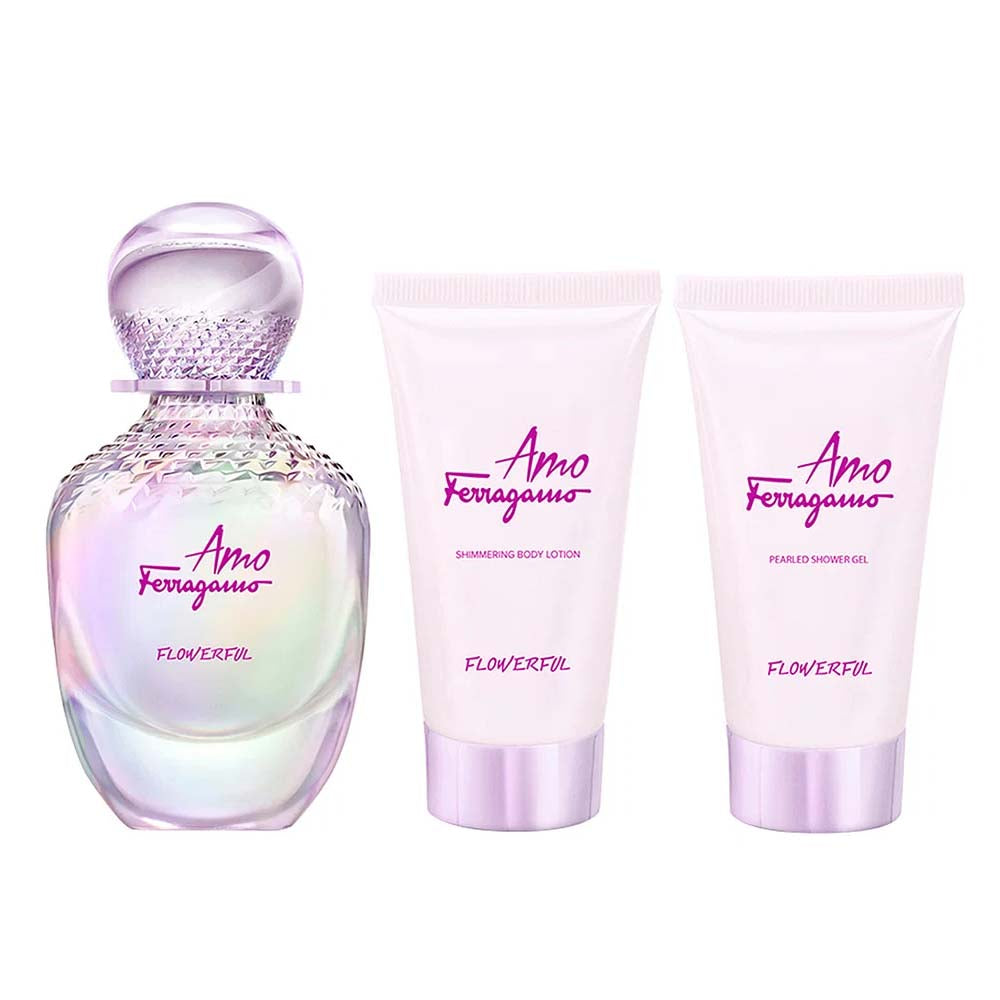 Salvatore Ferragamo Amo Flowerful Eau de Toilette Gift Set For Women
