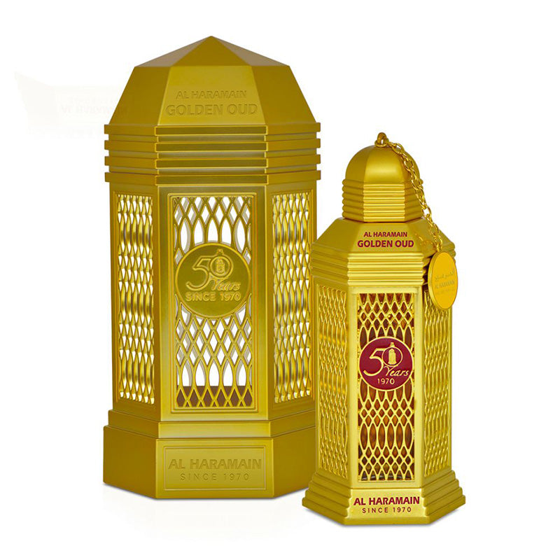 Al Haramain Golden Oud Spray For Unisex - 100ml