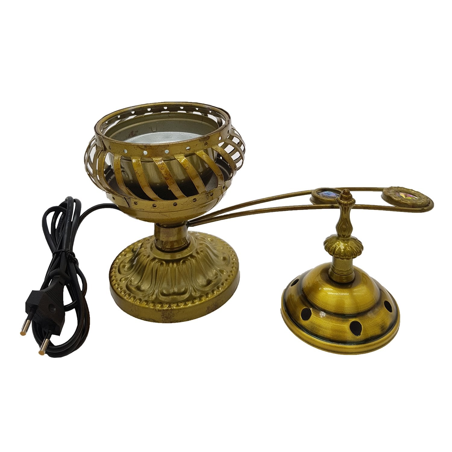 Electrical Bakhoor Burner & 50g Fragrance Paste - Olive