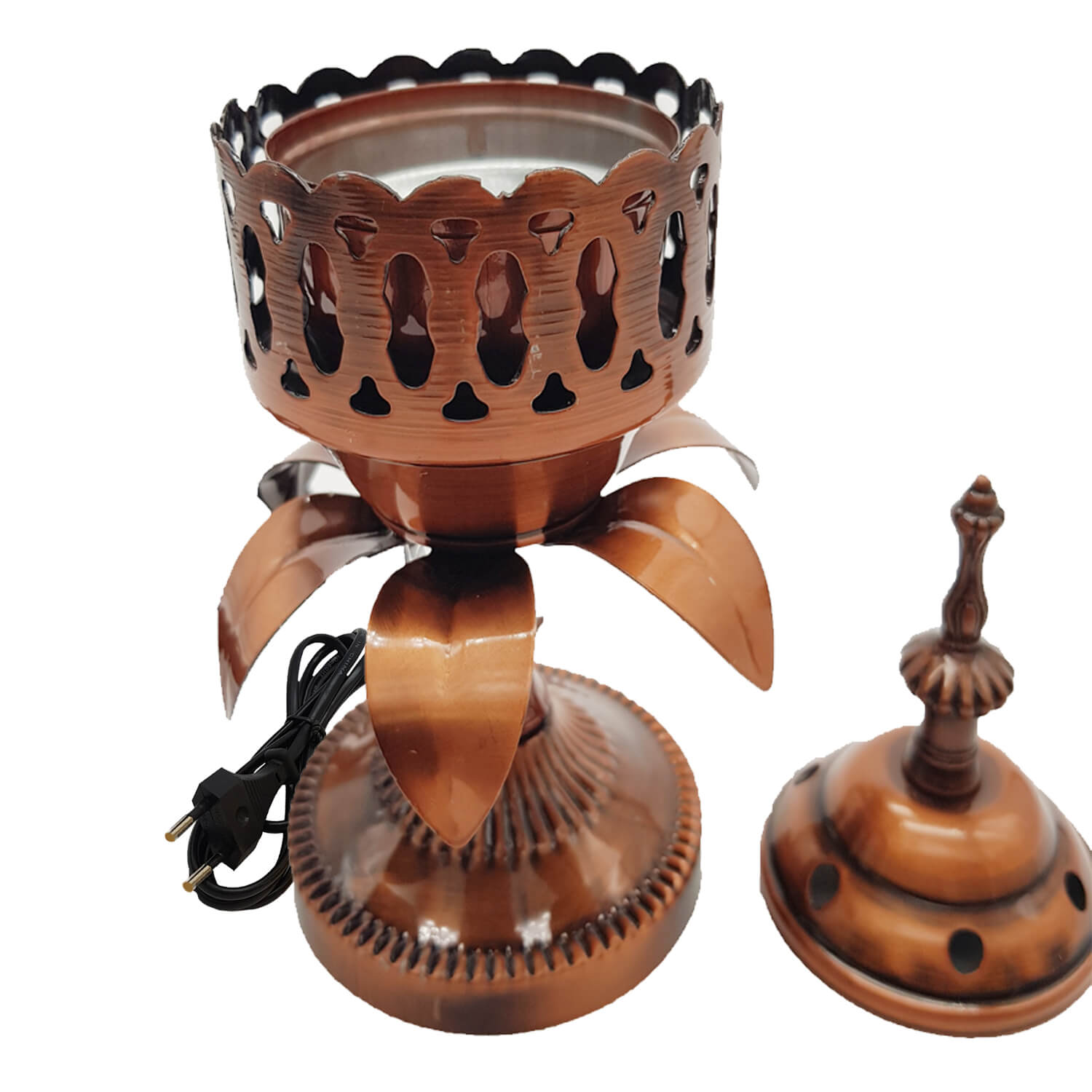 Electrical Bakhoor Burner & 50g Fragrance Paste - Copper