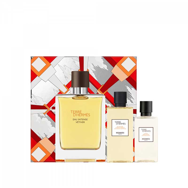 Hermes Terre d’Hermes Eau Intense Vetiver Gift Set Pack Of 3