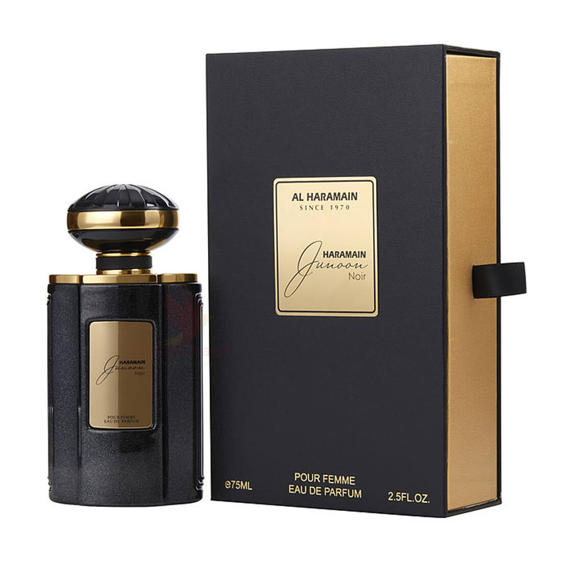 Al Haramain Junoon Noir Eau De Perfume Spray - 75ml