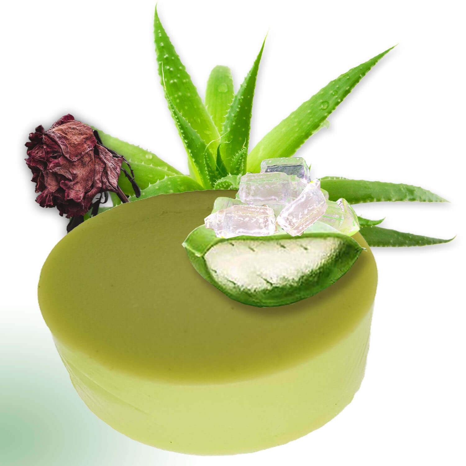 Organic Soap Aloe Vera & Rose Bath Soap For Moisturising & Glowing Skin