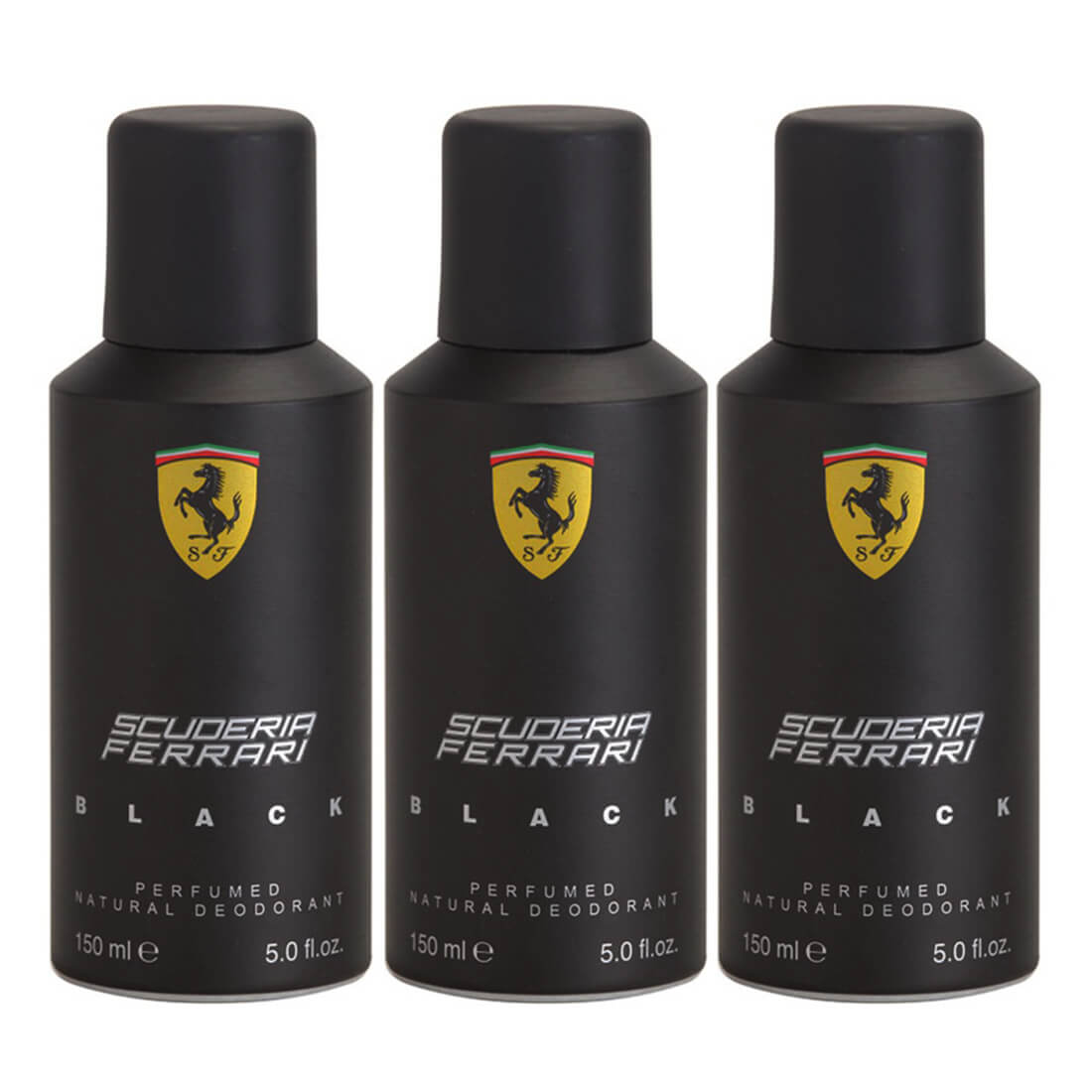 Ferrari Scuderia Black Deodorant Pack Of 3 - 150ml