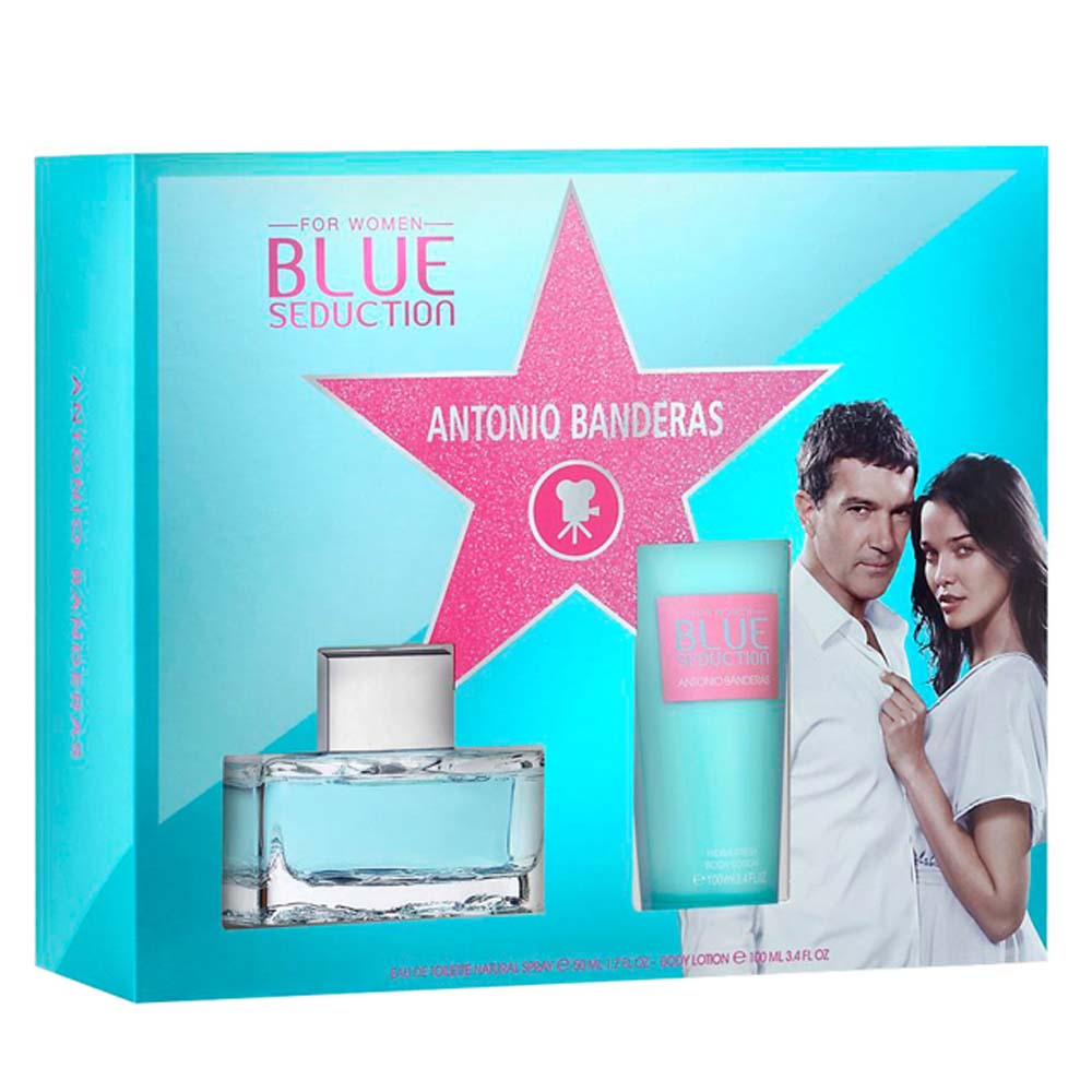 Antonio Banderas Blue Seduction Eau De Toilette Gift Set For Women