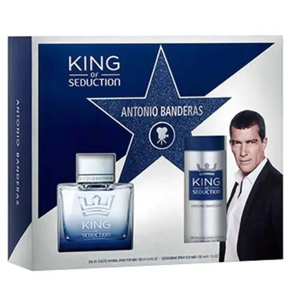 Antonio Banderas King Of Seduction Eau De Toilette Gift Set For Men
