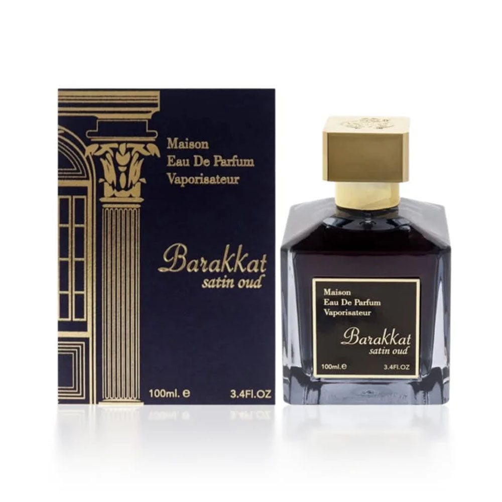 Maison Fragrance World Barakkat Satin oud Eau De Parfum For Unisex 100ml