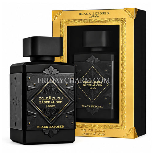 Lattafa Bade'e Al Oud Black Exposed Eau De Parfum For Unisex