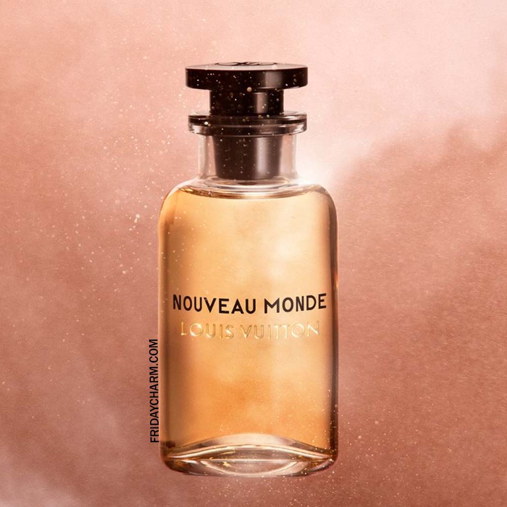 Nouveau Monde by Louis Vuitton for men (2018). . Perfumer: Jacques  Cavallier. . Notes: saffron, cacao, oud, rose, amberwood, caramel…