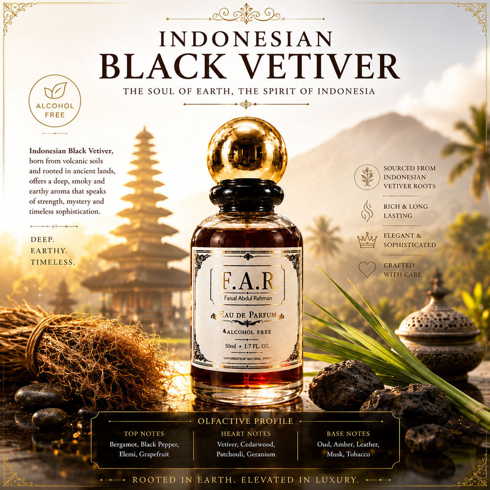 Faisal Abdul Rehman Indonesian Black Vetiver Eau De Parfum For Unisex
