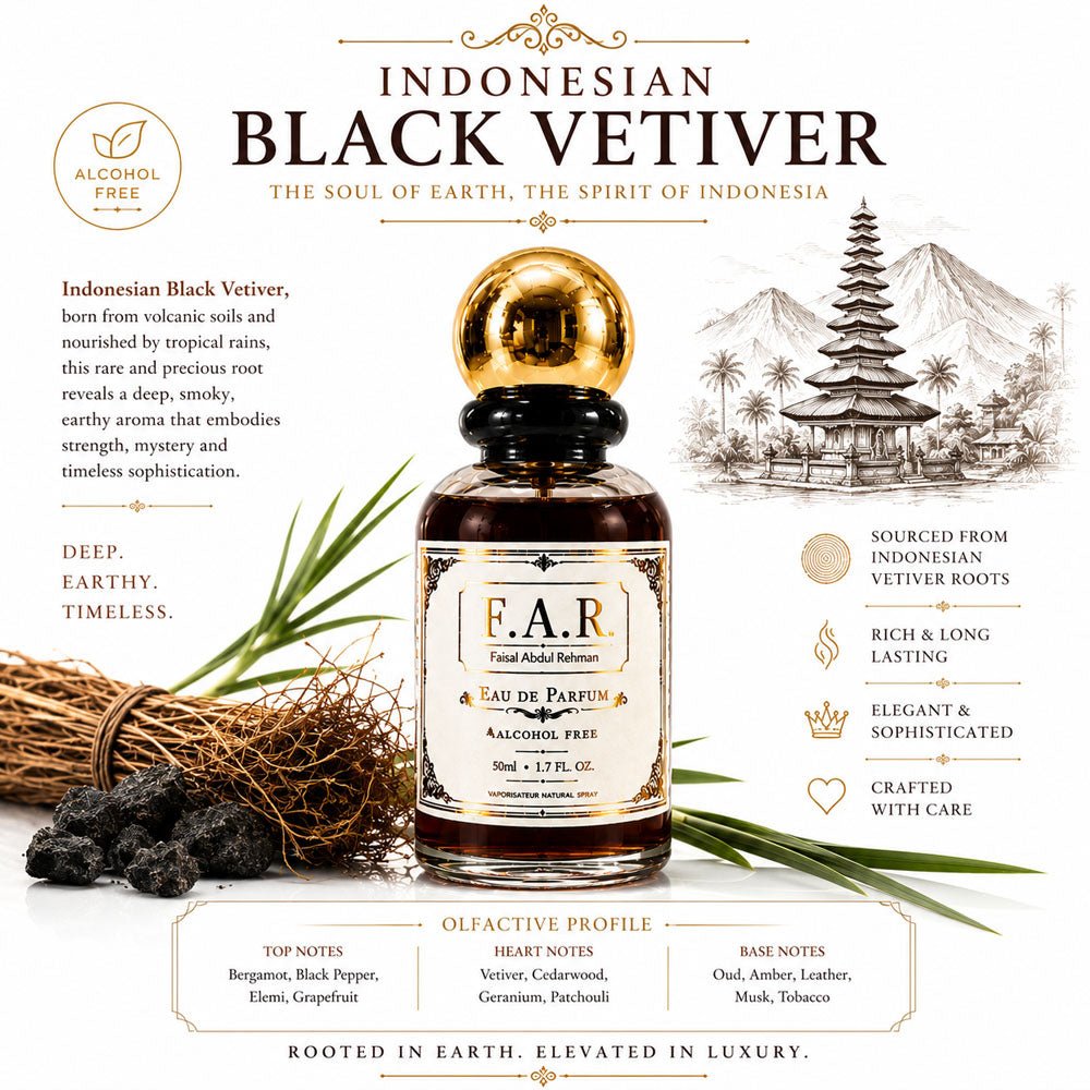 Faisal Abdul Rehman Indonesian Black Vetiver Eau De Parfum For Unisex