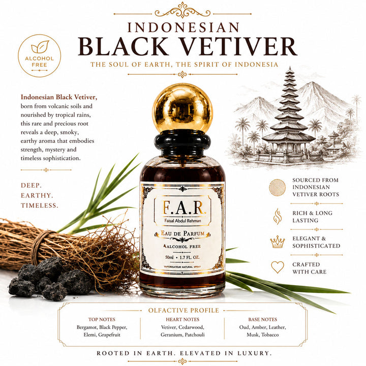 Faisal Abdul Rehman Indonesian Black Vetiver Eau De Parfum For Unisex