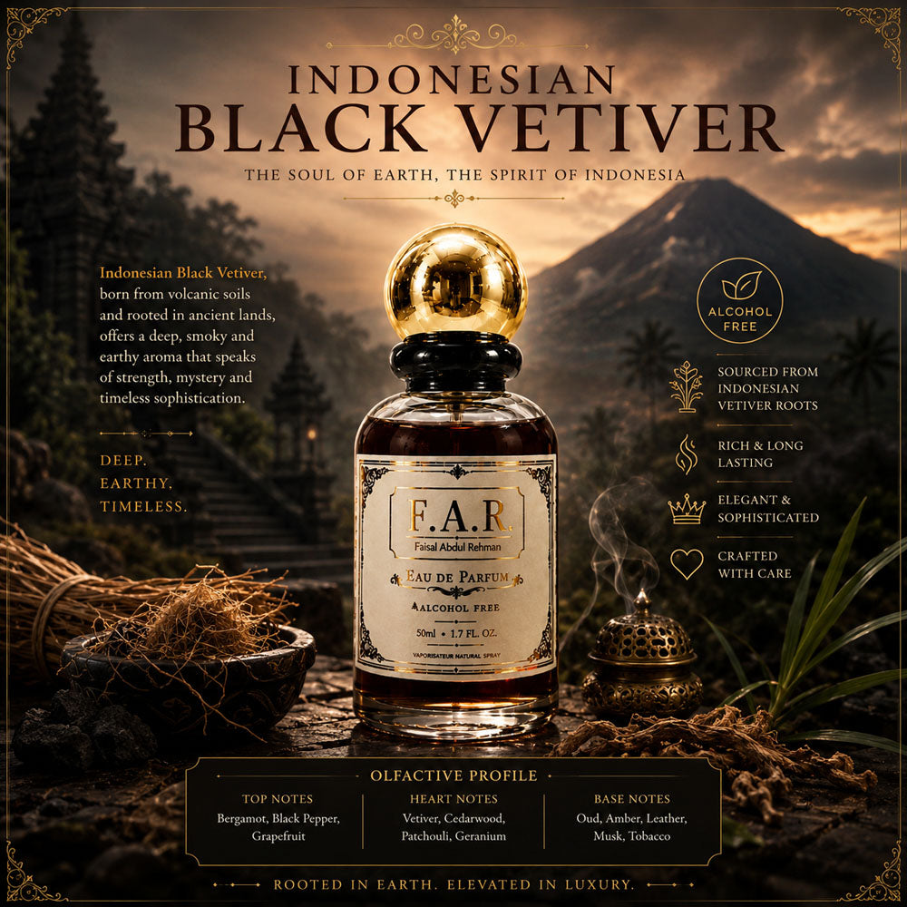 Faisal Abdul Rehman Indonesian Black Vetiver Eau De Parfum For Unisex