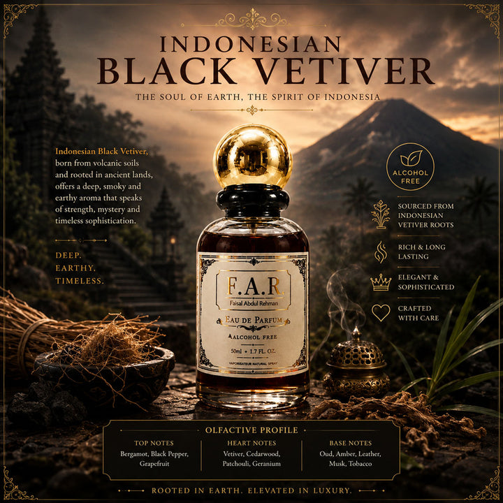 Faisal Abdul Rehman Indonesian Black Vetiver Eau De Parfum For Unisex