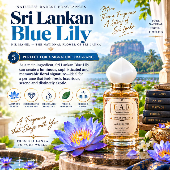 Faisal Abdul Rehman Sri Lankan Blue Lily Eau De Parfum For Unisex