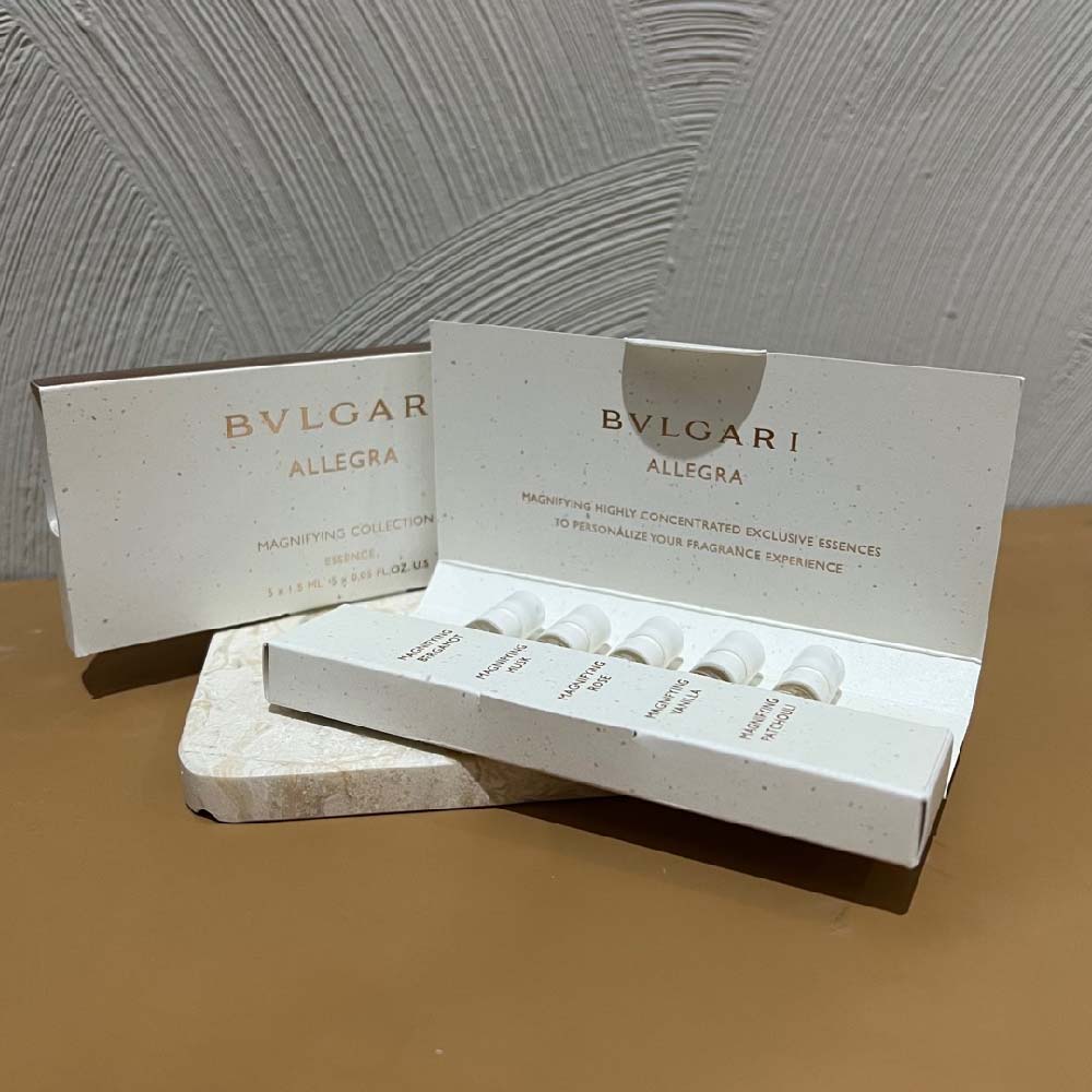 Bvlgari Allegra Magnifying Collection 5 x 1.5ml Vial Eau De Parfum For Women