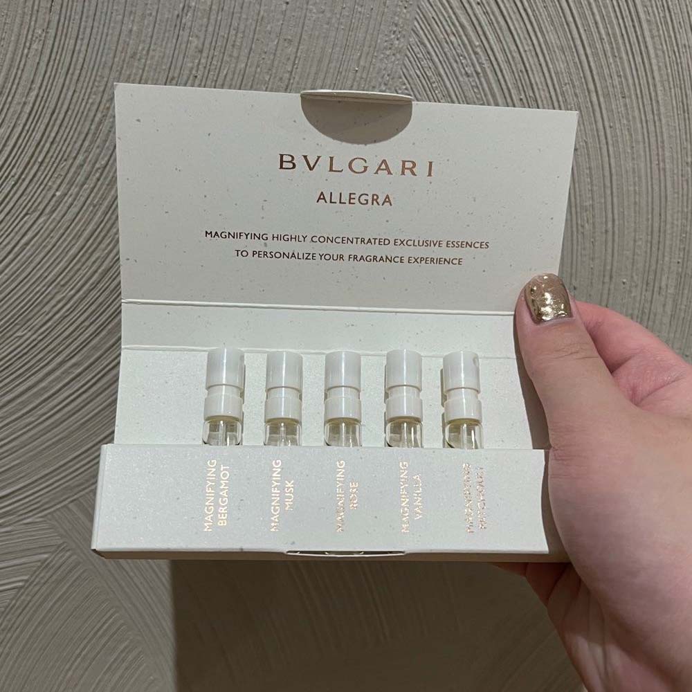 Bvlgari Allegra Magnifying Collection 5 x 1.5ml Vial Eau De Parfum For Women