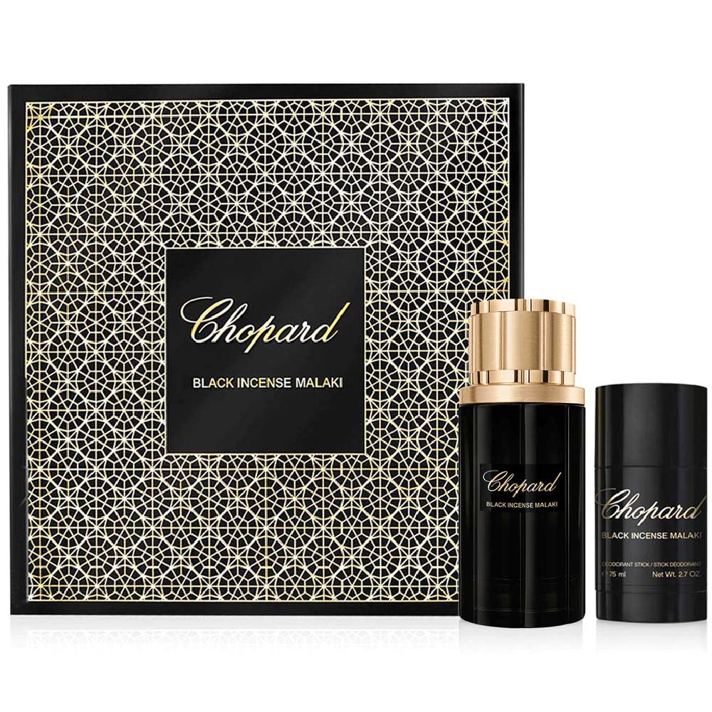 Chopard Black Incense Malaki Eau De Parfum Gift Set For Men