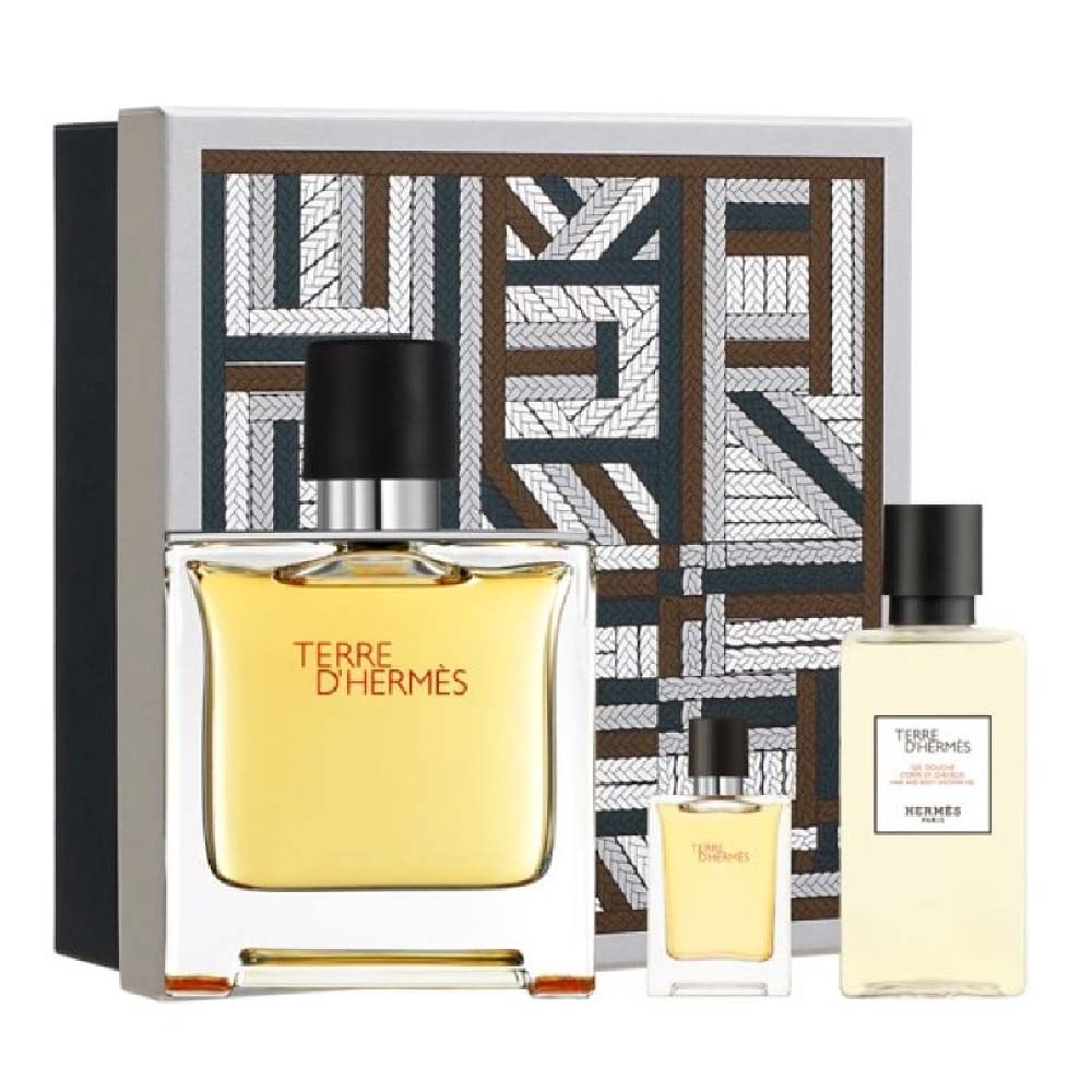 Hermes Terre D’Hermes Pure Parfum Gift Set For Men