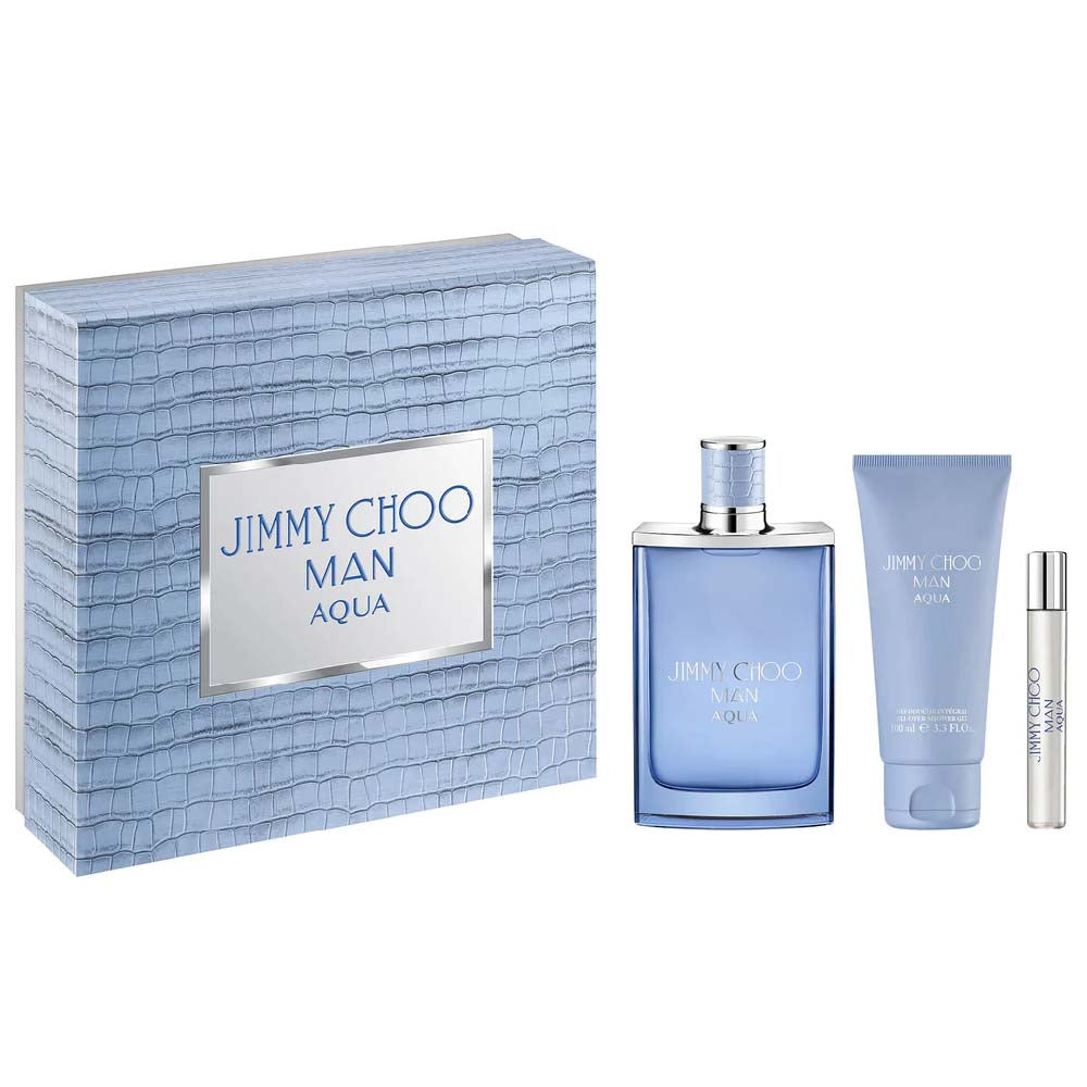 Jimmy Choo Man Aqua Eau De Toilette Gift Set For Men