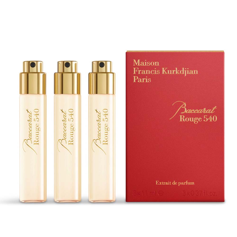 Maison Francis Kurkdjian Paris Rouge 540 Extrait De Parfum 11ml Travel Set of 3