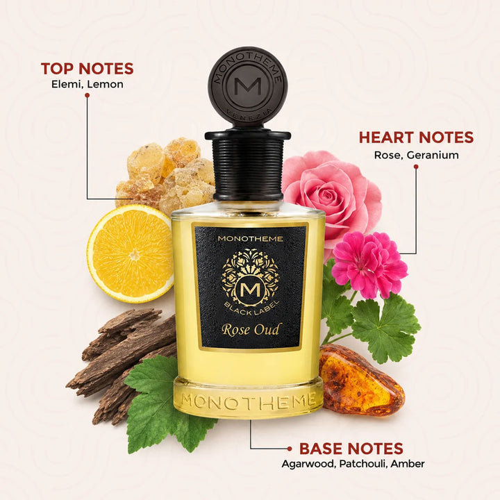 Monotheme Rose Oud Eau De Parfum For Unisex