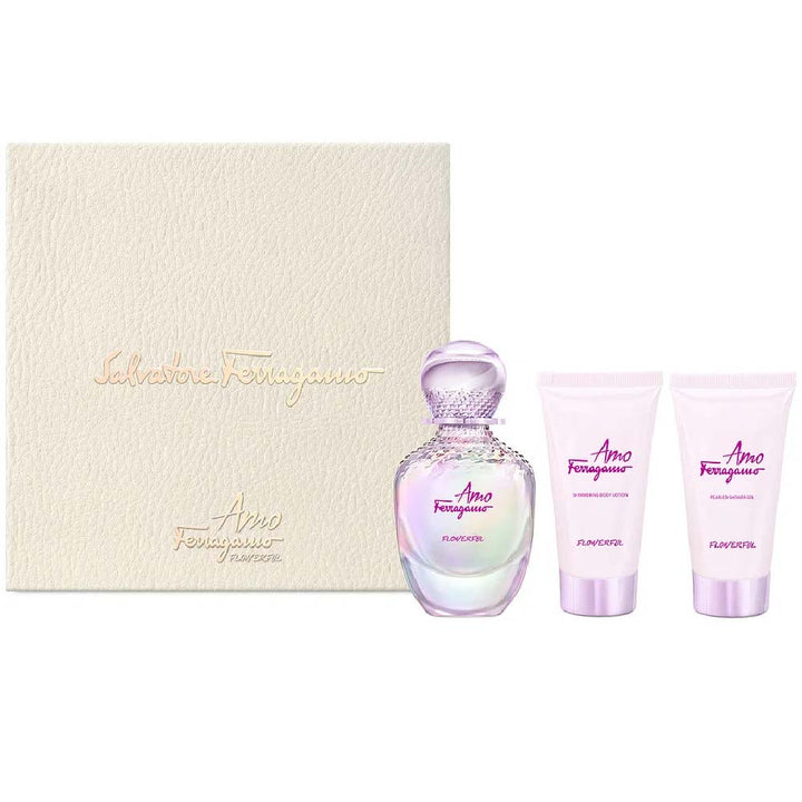 Salvatore Ferragamo Amo Flowerful Eau de Toilette Gift Set For Women