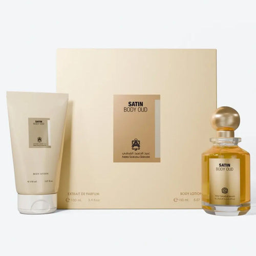Abdul Samad Al Qurashi Satin Body Oud Eau De Parfum For Unisex 2pcs Set