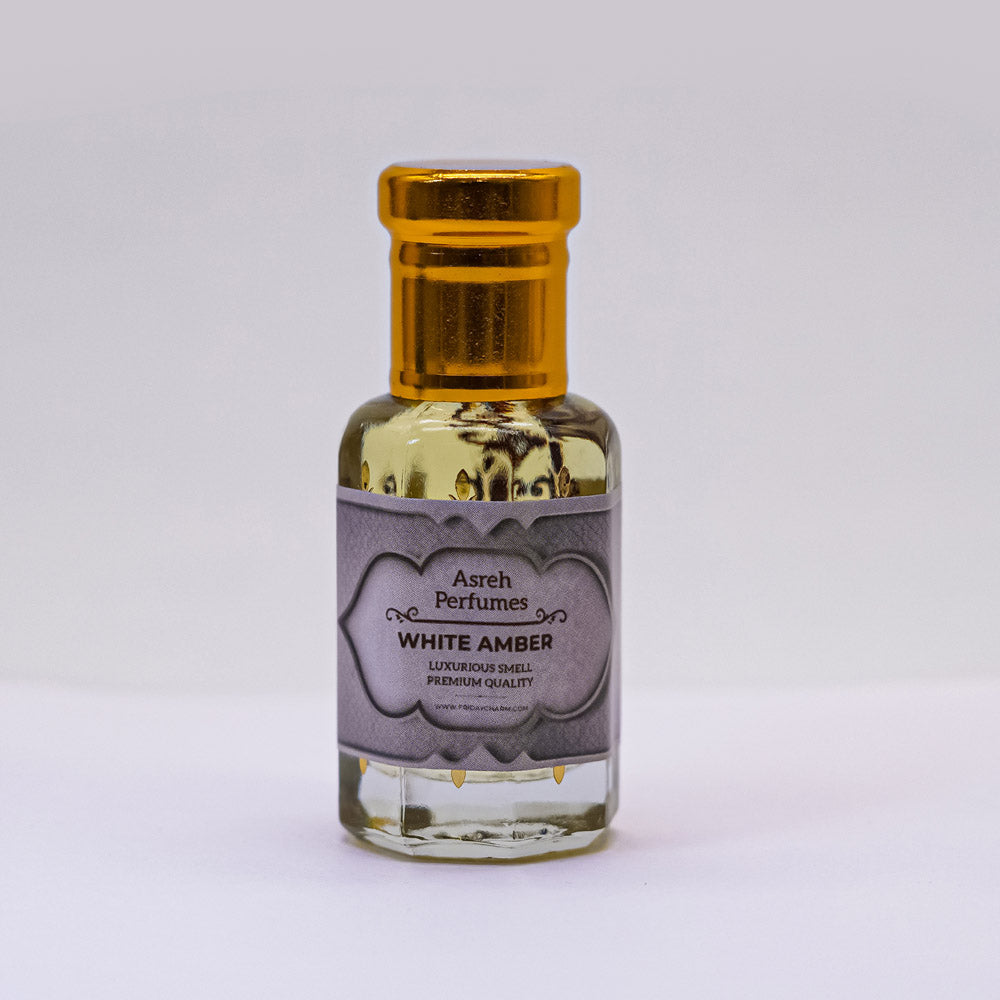 White Amber, White Oud &amp; White Musk 12ml each, pack of 3 - Asreh Premium Quality Attar