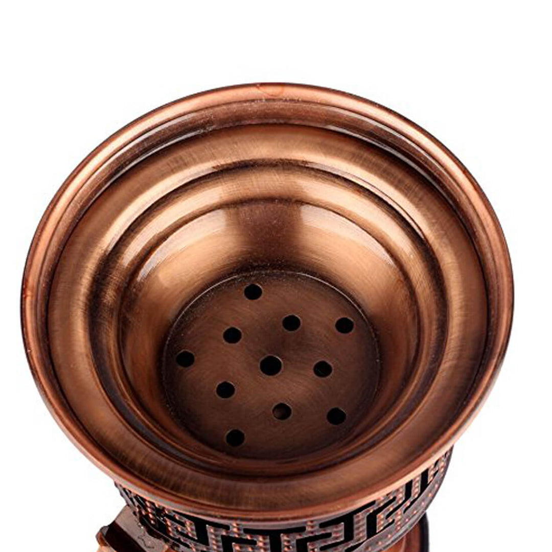 Non Electrical Bakhoor Burner with 10 Coal Coins &amp; 40g Fragrance Paste - Copper