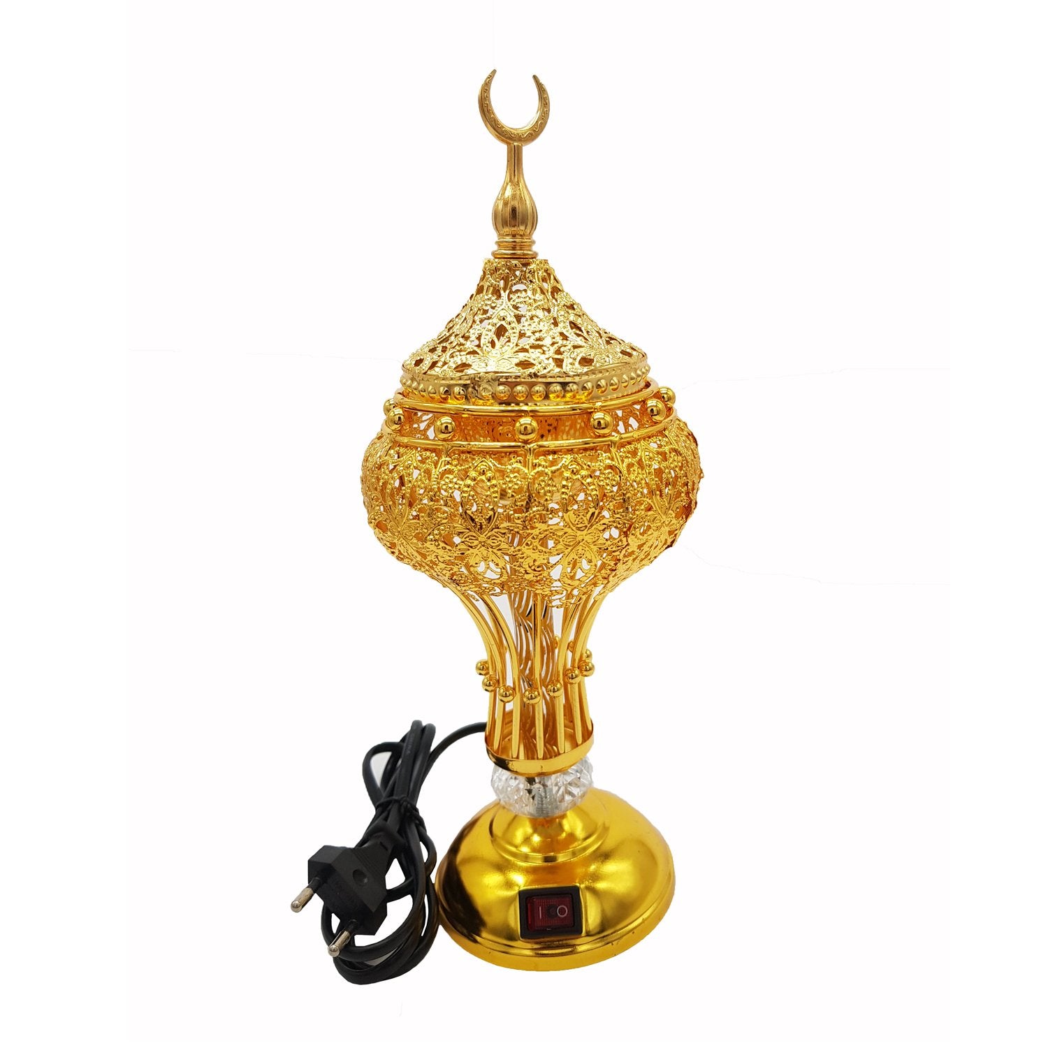 Electrical Bakhoor Burner & 50g Fragrance Paste - Golden