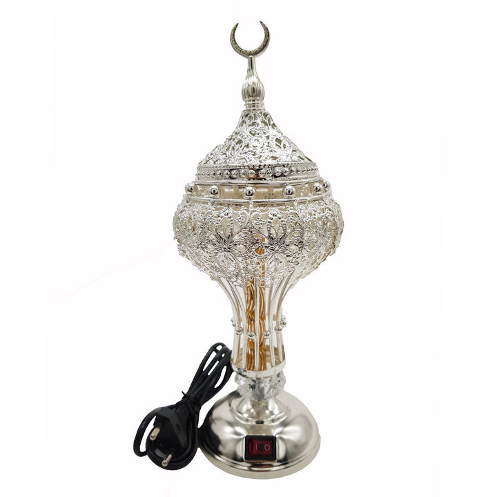 Electrical Bakhoor Burner &amp; 50g Fragrance Paste - Silver