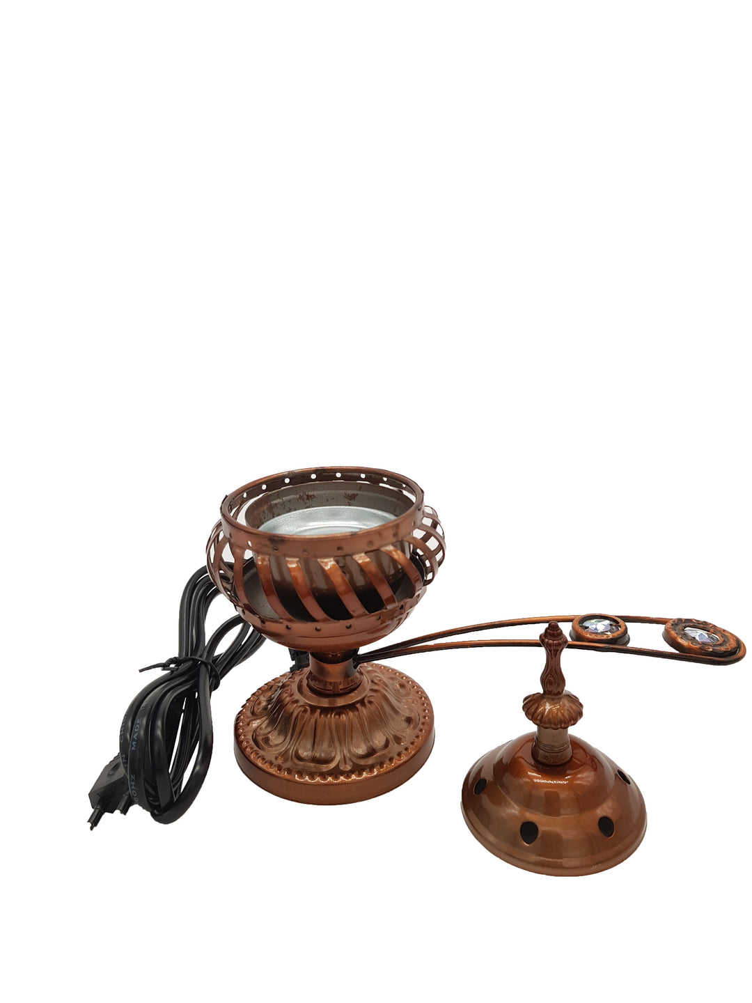 Electrical Bakhoor Burner &amp; 50g Fragrance Paste - Copper