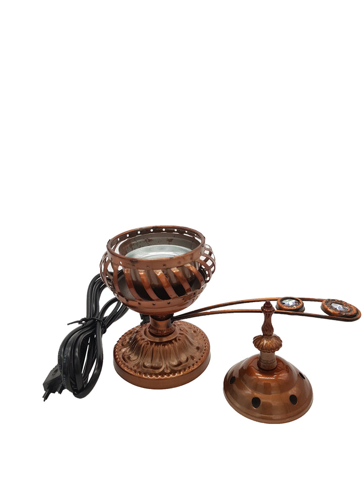 Electrical Bakhoor Burner &amp; 50g Fragrance Paste - Copper