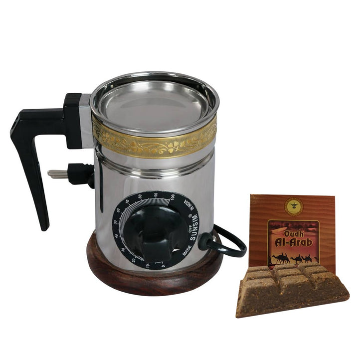 Automatic Electric Incense Burner with Automatic Thermostat for controlling heat &amp; 50 g Fragrance Paste
