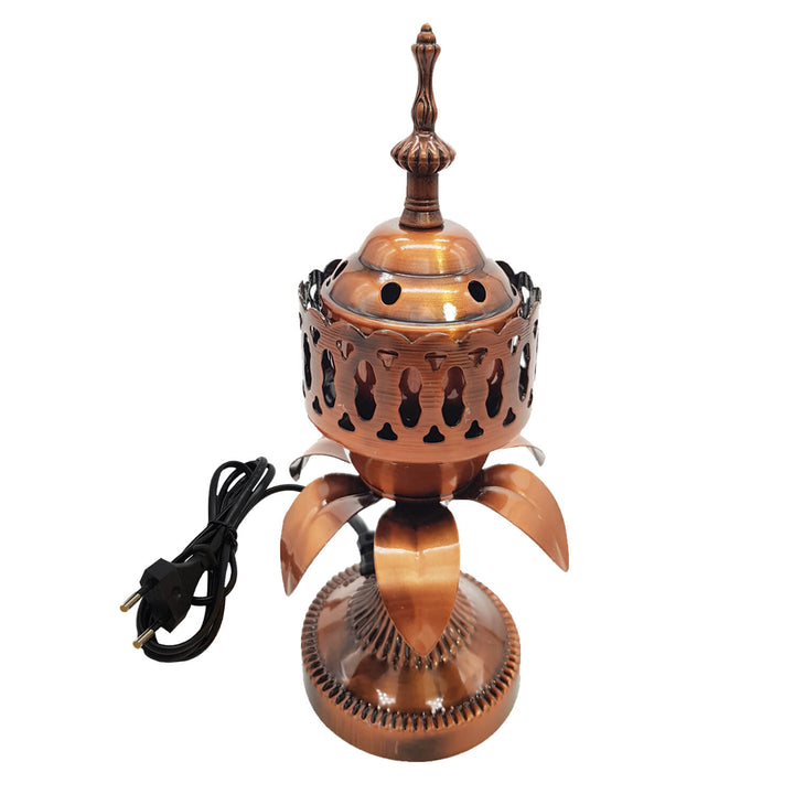 Electrical Bakhoor Burner &amp; 50g Fragrance Paste - Copper