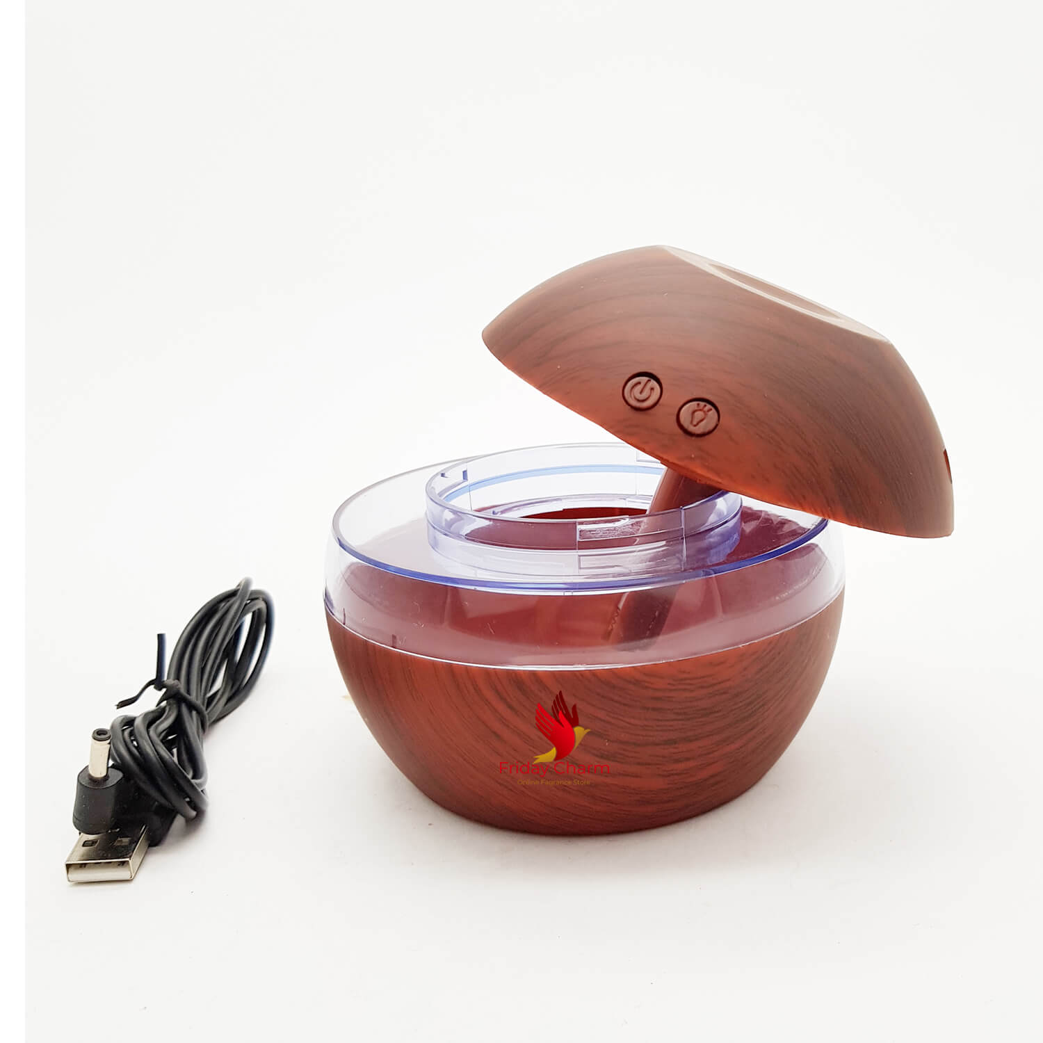 Electrical Aroma Oil Diffuser With Aroma Oil 1030 - Dark Brown