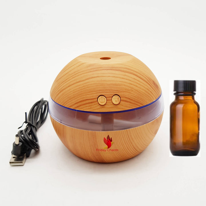 Electrical Aroma Oil Diffuser With Aroma Oil 1030 - Light Brown