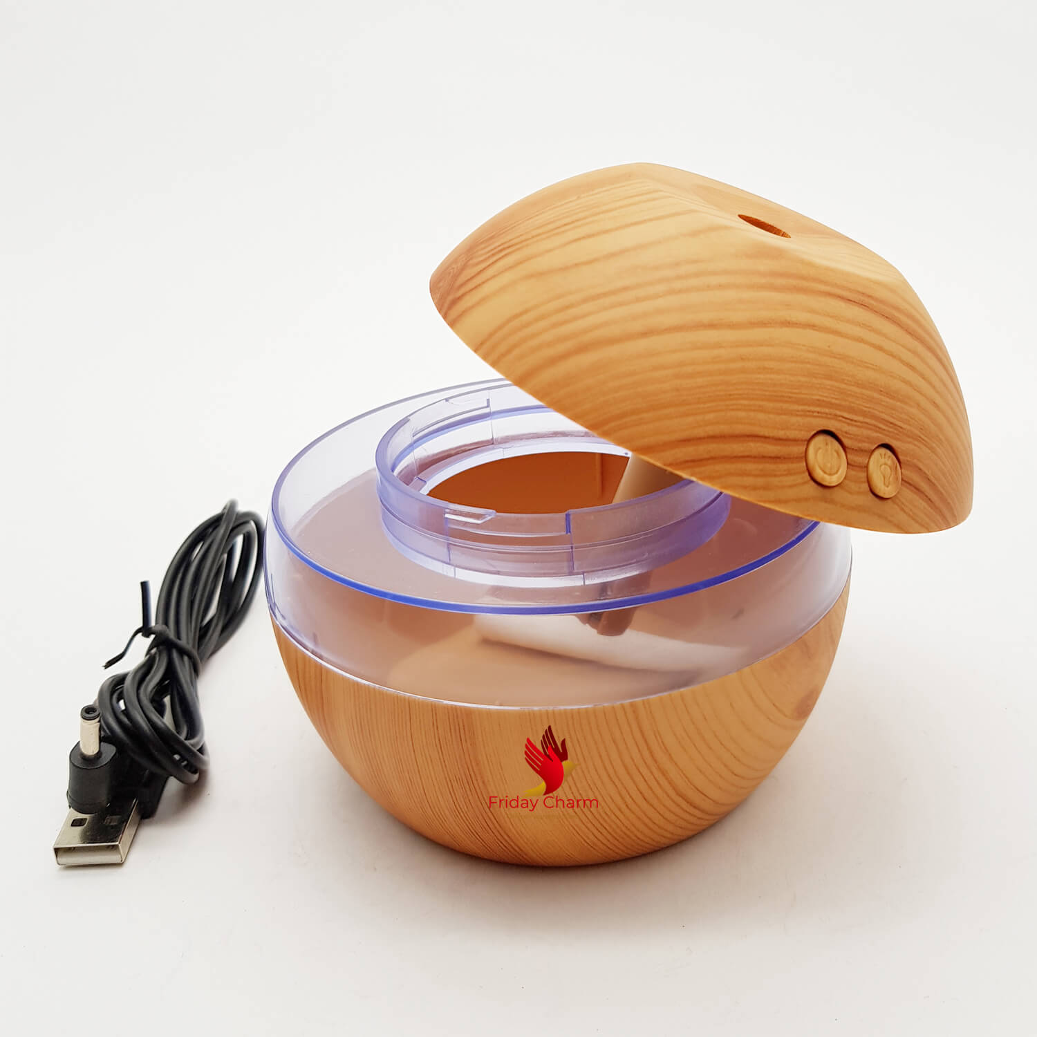 Electrical Aroma Oil Diffuser With Aroma Oil 1030 - Light Brown