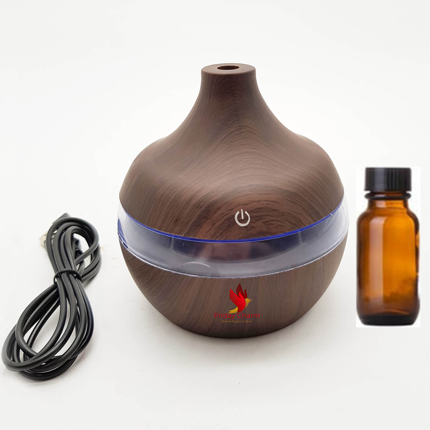 Electrical Aroma Oil Diffuser With Aroma Oil 1031 - Dark Brown