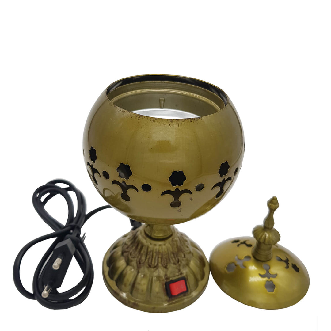 Exclusive Electrical Bakhoor Burner &amp; 40g Fragrance Paste - Green