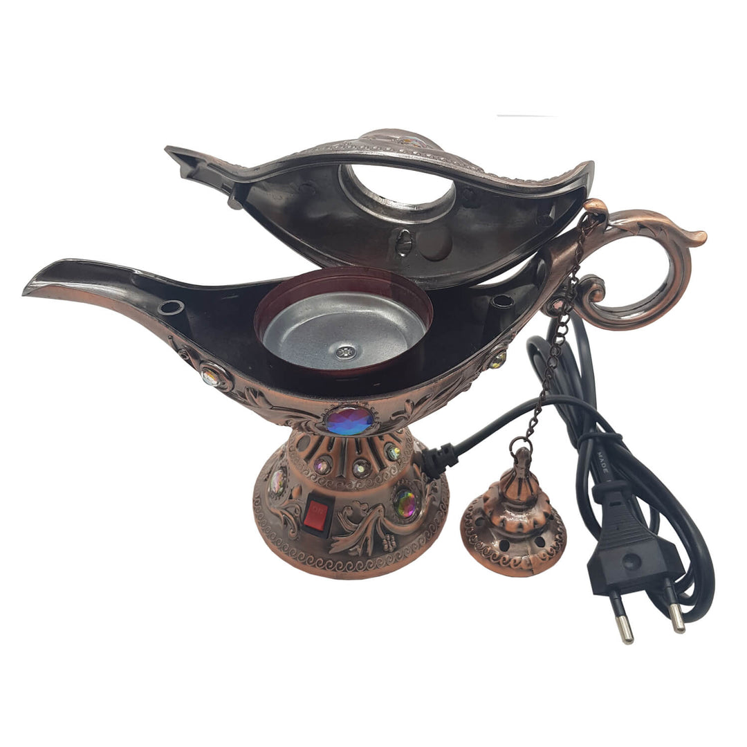 Electrical Bakhoor Burner &amp; 40g Fragrance Paste - Copper