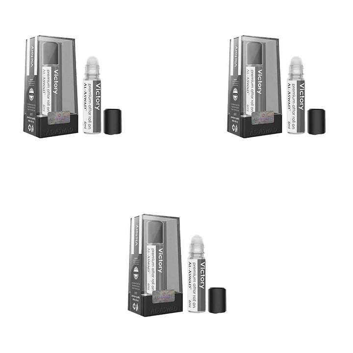 Al Aswad Victory Roll On Attar (Pack of 3)