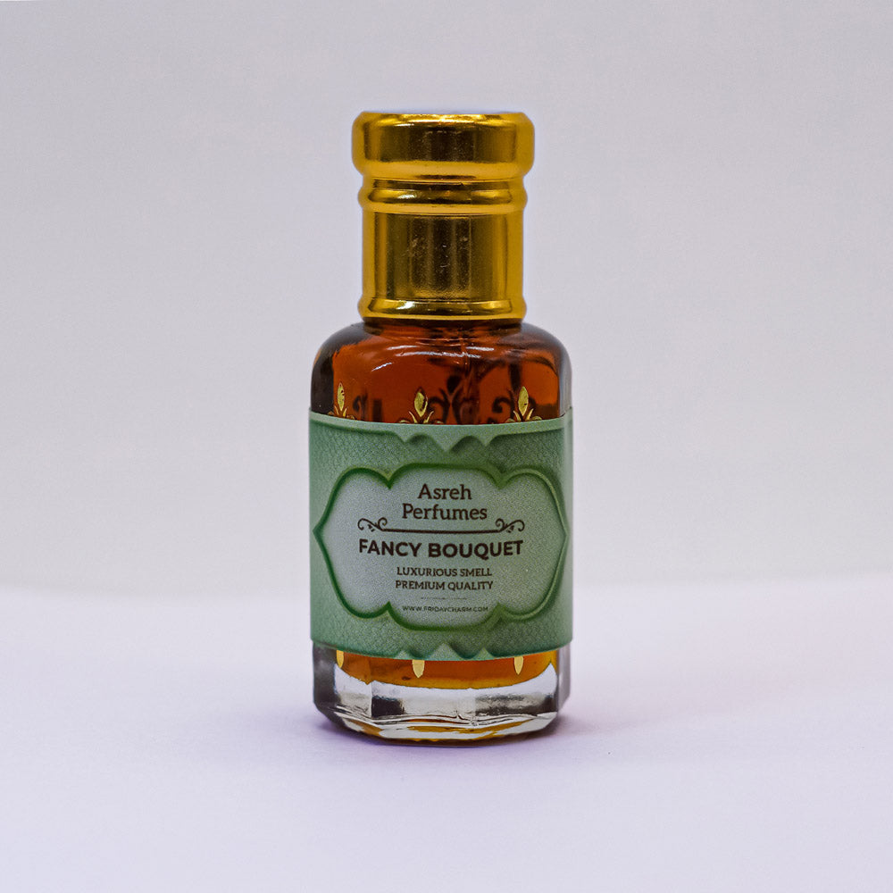 White Suede, Fancy Bouquet &amp; Y.EDP 12ml each, pack of 3 - Asreh Premium Quality Attar